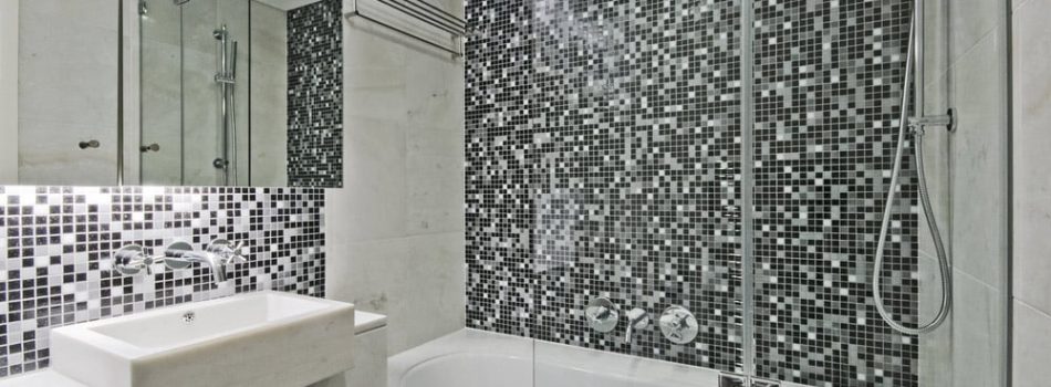 A Decorative Tiles In Bathroom